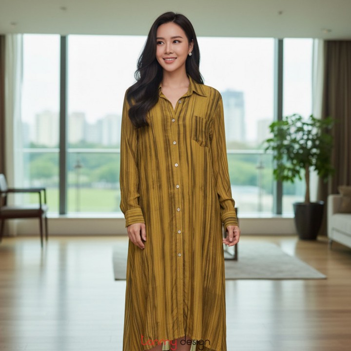 ROBERTA LLT43 silk shirt dress